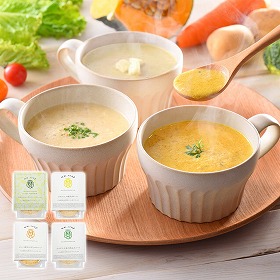 MaazelMaazel 34種のやさい畑スープセット 計4個入 洋風惣菜 詰合せ【送料込み】【二重包装不可】【お届け不可地域：離島】