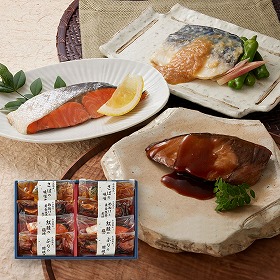 鳥取 山陰大松 氷温熟成 煮魚・焼魚ギフトセット8切 和風惣菜 詰合せ【送料込み】【二重包装不可】【お届け不可地域：離島】