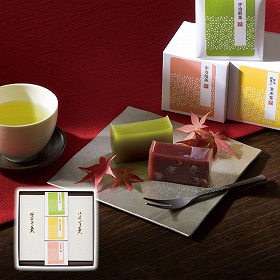 3%OFF【お中元2025】谷常 絹ごし羊かん(抹茶・小倉)2本・宇治茶セット 4709-046 和菓子 スイーツ【送料込み】【お届け不可地域:北海道・沖縄・離島】