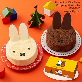 【クリスマス2025】ミッフィー＆メラニー チーズとショコラのクリスマスケーキ スイーツ ケーキ【送料込み】【二重包装不可】【お届け不可地域：離島】【お届け日指定不可】