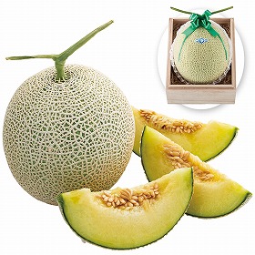 【お歳暮2025】温室マスクメロン1玉 木箱入 9831-076 フルーツ 果物【送料込み】【二重包装不可】【お届け不可地域:北海道・沖縄・離島】【お届け日時指定不可】