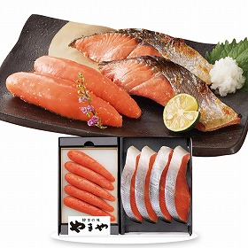 【お歳暮2025】やまや 無着色辛子明太子・紅鮭詰合せ 38309 9847-067 めんたいこ【送料込み】【お届け不可地域:北海道・沖縄・離島】