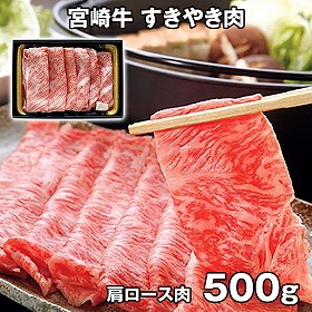 宮崎牛 すきやき肉 500g ARE-045 4821-943 牛肉【送料込み】【二重包装不可】【お届け不可地域：北海道・沖縄・離島】