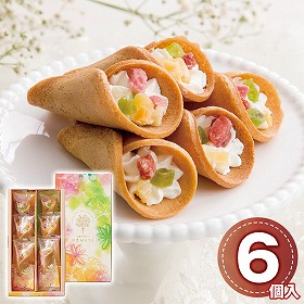 KOMETE 花束のデザート6個入 1188-013 スイーツ 京せんべい ブーケ【送料込み】【お届け不可地域：北海道・沖縄・離島】
