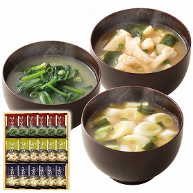 美味心 フリーズドライ味噌汁ギフト 18個 TK-BOS 1218-032 簡単 みそ汁 詰合せ【送料込み】【お届け不可地域：北海道・沖縄・離島】