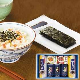 大森屋 卓上のり・お茶漬・ふりかけ詰合せ 7個 NTF-30G 1251-020 海苔 惣菜 セット【送料込み】【お届け不可地域：北海道・沖縄・離島】