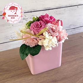 【母の日2026】ギフトアレンジメント エクラン ピンク ＨＢ34620 1853-759 花【送料込み】【二重包装不可】【お届け不可地域：北海道・沖縄・離島】【お届け日時指定不可】