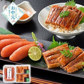 【お中元2026】下関 音 無着色辛子明太子と煮あなご炙り丼の具 魚介 詰合せ【送料込み】【お届け不可地域：離島】