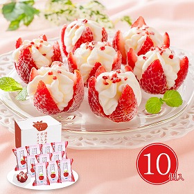 【10％OFFセール】博多あまおう 花いちごのアイス A-DS スイーツ アイスクリーム【送料込み】【二重包装不可】【お届け不可地域：離島】