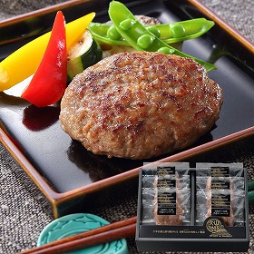 氷温熟成 鳥取和牛×大山豚手造りハンバーグ6個セット 【送料込み】【代引き不可】