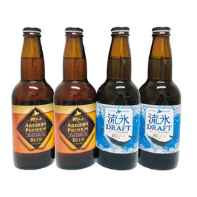 北海道名産品 流氷ドラフト＋プレミアム4本ギフトセット【送料込み】【お届け先不可地域：沖縄・離島】
