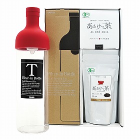 静岡県 有機あるけっ茶セット （2gﾃｨｰﾊﾞｯｸﾞ×10） 100g(茶葉) 750ｍｌ容器【送料込み】