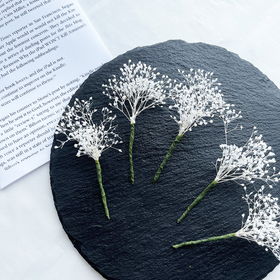 ドライフラワー髪飾り ヘッドパーツ ヘッドドレス かすみ草 5本セット ホワイトかすみ草 プリザーブドフラワー【送料込み】【お届け不可地域:沖縄・離島】【ひょうご・神戸オンライン物産展】