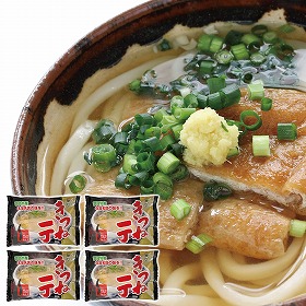 讃岐のきつねうどん 4食【送料込み】【ゆうパケットでお届け】