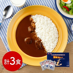 神奈川 よこすか海軍カレーネイビーブルー3食入 カレー【送料込み】【二重包装不可】【お届け不可地域：離島】