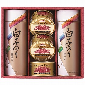 白子のり のり・お茶漬け・かに缶詰合せ SN-600 4244-064 乾物 海苔 詰合せ【送料込み】【お届け不可地域:北海道・沖縄・離島】
