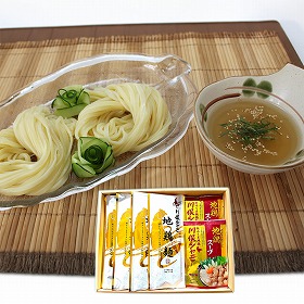 福島 川俣シャモ 地鶏麺・地鶏スープセット 惣菜 詰合せ【送料込み】【二重包装不可】【お届け不可地域：離島】