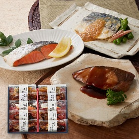 鳥取 山陰大松 氷温熟成 煮魚・焼魚ギフトセット10切 和風惣菜 詰合せ【送料込み】【二重包装不可】【お届け不可地域：離島】