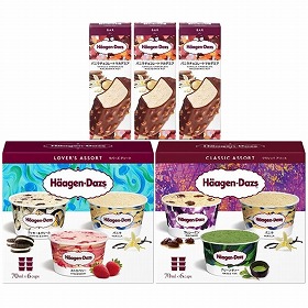 ハーゲンダッツアソート＆バーセット HD58 スイーツ アイス【送料込み】【お届け不可地域：離島】