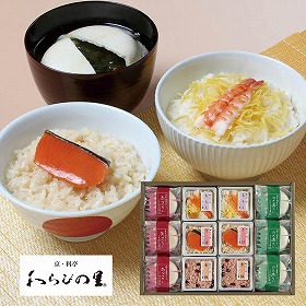 京 料亭 わらびの里 料亭一膳と最中スープ RS-38D 4824-800 和風惣菜 詰合せ【送料込み】【お届け不可地域：北海道・沖縄・離島】