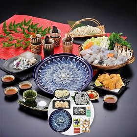 ふく料理にぎわいフルコース 4人前 25T 4828-721 フグ【送料込み】【二重包装不可】【お届け不可地域：北海道・沖縄・離島】