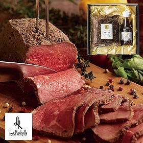 ラ・ロシェル 坂井宏行監修 ローストビーフと特製ガーリックペッパーソース 950296 4829-280 洋風惣菜【送料込み】【二重包装不可】【お届け不可地域：北海道・沖縄・離島】