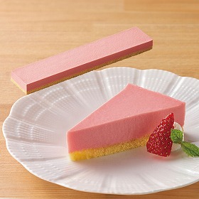 味の素 冷凍 フリーカットケーキ いちごムース 食物繊維 430g スイーツ 洋菓子 ホームパーティー 業務用【送料込み】【二重包装不可】