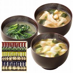 美味心 フリーズドライ味噌汁ギフト 22個 TK-BES 1218-044 簡単 みそ汁 詰合せ【送料込み】【お届け不可地域：北海道・沖縄・離島】