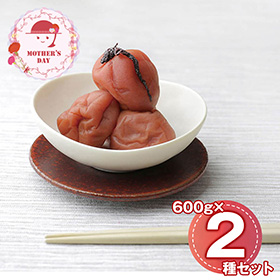 【母の日2026】華やか彩り梅セット ～はちみつ＆しそ梅～ 6602-50 1853-367 梅干し【送料込み】【二重包装不可】【お届け不可地域：北海道・沖縄・離島】【お届け日時指定不可】