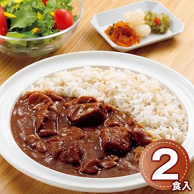 ご当地カレー 利久 牛たんカレー 2食セット レトルト カレー【送料込み】【二重包装不可】【お届け不可地域：離島】_328247