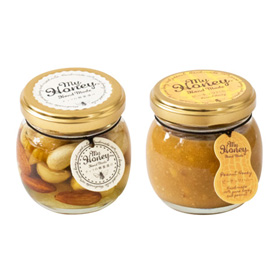 はちみつ専門店 MY HONEY「ナッツの蜂蜜漬けM&ピーナッツハニーM セット」【送料込み】