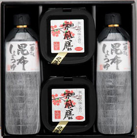 服部醸造 「北海道みそ【和風膳】昆布醤油(化粧仕上げ）詰合せ」 【送料込み】