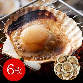 北海道産 帆立片貝 6枚(50g×6) 貝類 ホタテ【送料込み】【二重包装不可】【お届け不可地域：離島】