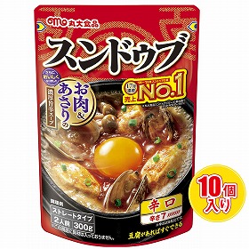 スンドゥブ辛口 300g×10個 丸大食品 鍋 チゲ【送料込み】