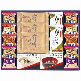 永谷園＆白子味のり＆アマノフーズ詰合せ 6464-50 9239-054 海苔 惣菜【送料込み】【お届け不可地域：北海道・沖縄・離島】