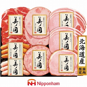 【お歳暮2025】日本ハム 北海道 プレミアム 美ノ国 5種 計8 ハムギフト【送料込み】【お届け不可地域：離島】_929