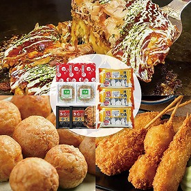 ザ・大阪！粉もん＆串カツ食い倒れセット＜10品＞ 6608-100 4828-303 和風惣菜 詰合せ【送料込み】【二重包装不可】【お届け不可地域：北海道・沖縄・離島】