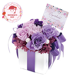 【母の日2026】プリザーブドフラワー ネルケモーナット 25-MD-02 1852-036 花【送料込み】【二重包装不可】【お届け不可地域：北海道・沖縄・離島】【お届け日時指定不可】