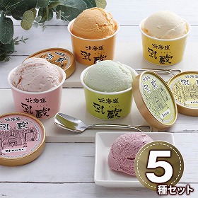 乳蔵 北海道アイスクリーム5種5個 110167 1891-723 スイーツ アイス【送料込み】【二重包装不可】【お届け不可地域：北海道・沖縄・離島】