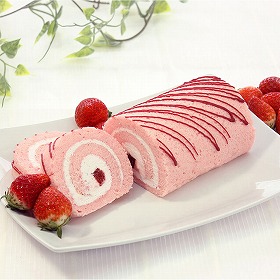 完熟いちご菓子研究所 完熟いちごロール 1本 1897-965 スイーツ 洋菓子【送料込み】【お届け不可地域：北海道・沖縄・離島】
