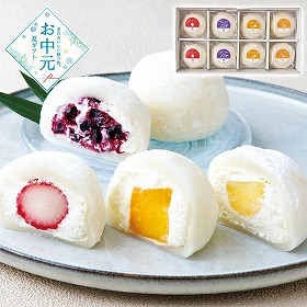 【お中元2026】菓匠和楽 フルーツ大福詰合せ 和菓子 スイーツ【送料込み】【二重包装不可】【お届け不可地域：離島】_787