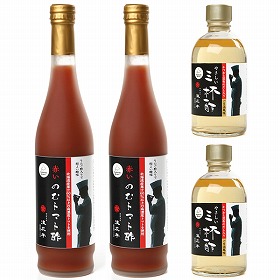 すすきの浪花亭　やさしい三杯酢とトマト酢のセット(三杯酢2本、トマト酢2本)【送料込み】