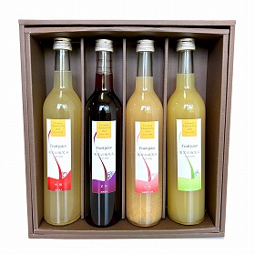 山形 たかはた果樹園 果実の微笑みジュース 4本 セット 飲料 ドリンク ブドウ リンゴ 桃【送料込み】