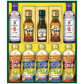 日清オイリオ ヘルシーオイル&キッコーマン生しょうゆギフト NK-50 4236-043 調味料 詰合せ【送料込み】【お届け不可地域:北海道・沖縄・離島】