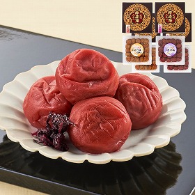 紀州みなべの南高梅 2種セット (しそ漬梅干・はちみつ漬梅干 各400g)×2 梅干し【送料込み】【二重包装不可】【お届け不可地域：離島】