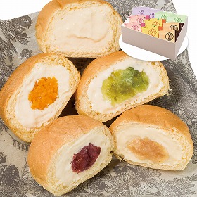 3%OFF【お中元2025】八天堂 くりーむパン涼果5種10個詰合せ sm055 4716-027 パン スイーツ【送料込み】【二重包装不可】【お届け不可地域:北海道・沖縄・離島】