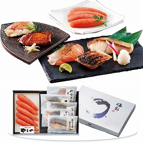 3%OFF【お中元2025】やまや 無着色辛子明太子・レンジで簡単焼魚詰合せ 38320 4740-066 めんたいこ 惣菜【送料込み】【お届け不可地域:北海道・沖縄・離島】
