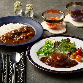 神奈川 横浜ロイヤルパークホテル 監修 カレー＆ハンバーグセット 【送料込み】【二重包装不可】【お届け不可地域：離島】