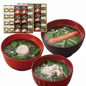 【お歳暮2025】美味心 極 お吸い物&みそ汁ギフト GZ-AOO 9867-069 みそ汁【送料込み】【二重包装不可】【お届け不可地域:北海道・沖縄・離島】