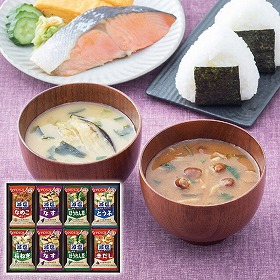 アマノフーズ 減塩おみそ汁ギフト 300G 1221-041 簡単 みそ汁 詰合せ【送料込み】【お届け不可地域：北海道・沖縄・離島】
